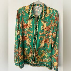 Exaltation Paris Baroque Style Print Jennifer Blouse 44